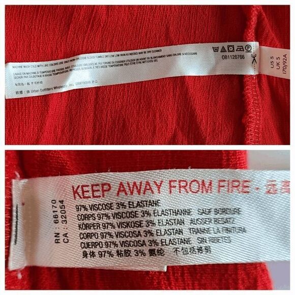 ❤️ FREE PEOPLE Larissa Tank V-Neck Thong Snap Button Red Bodysuit SIZE S - Picture 10 of 16